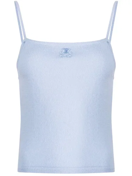 Medvjedić top Teddy Cashmere od kašmira plava