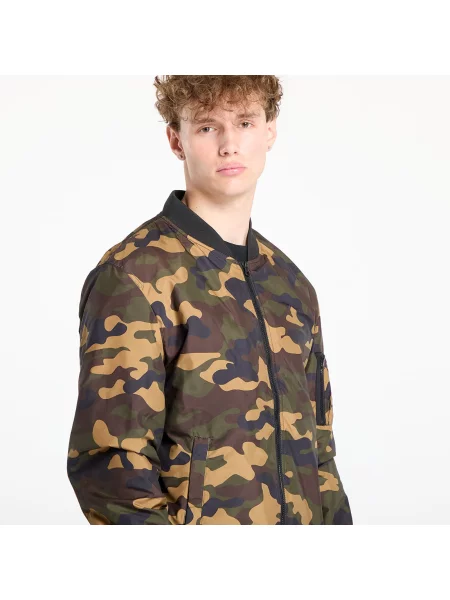 Ветровка Urban Classics Light Camo Bomber Jacket Camo Green XL зелено