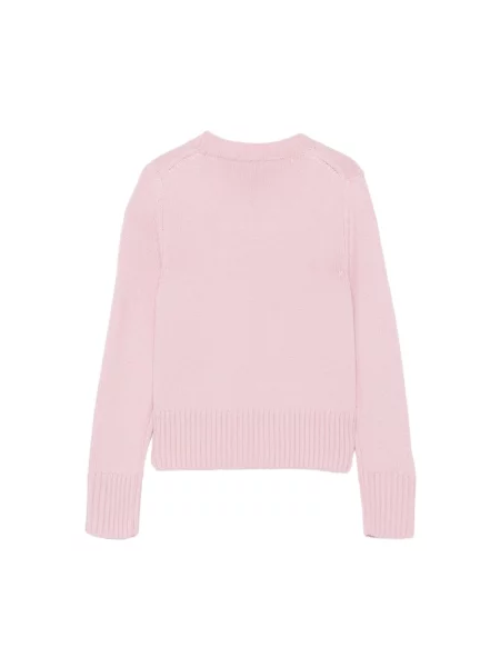 Sweter Alpha Studio wełniany różowy
