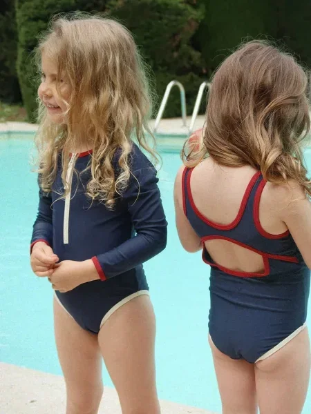 Konges Sløjd egyrészes gyerek fürdőruha LAGUNA LS SWIMSUIT GRS