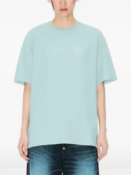 Tricou Kenzo cu model floral cu imagine albastru