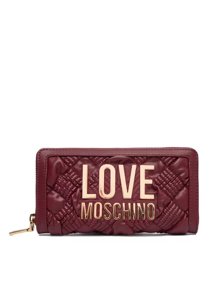 LOVE MOSCHINO Denarnica Bordo rdeča