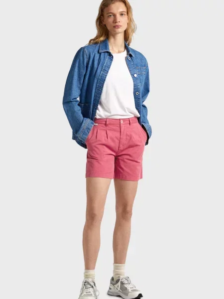Джинсові шорти Pepe Jeans рожеві