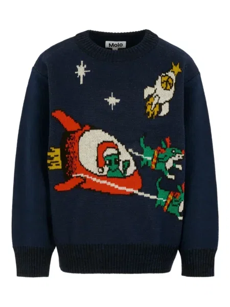 Sweter dziecięcy Molo niebieski