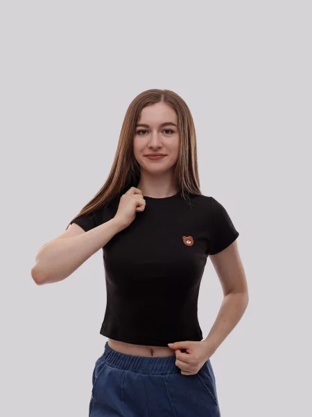 Футболка LUMO віскоза/поліестер чорний