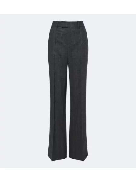 Pantaloni Nili Lotan de lână gri