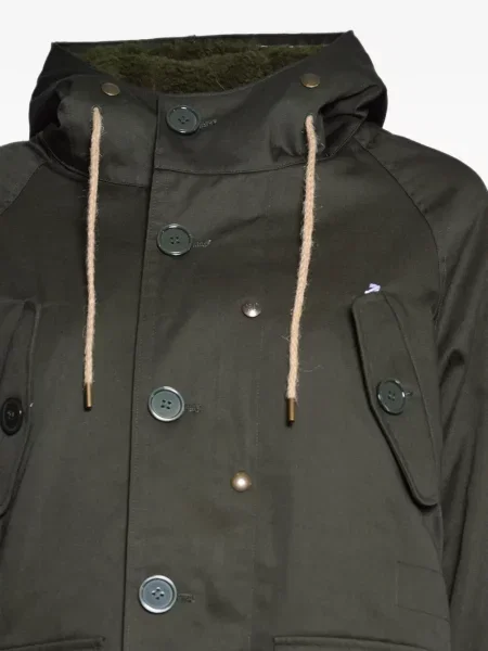 Geacă parka Equipe '70 cu glugă verde