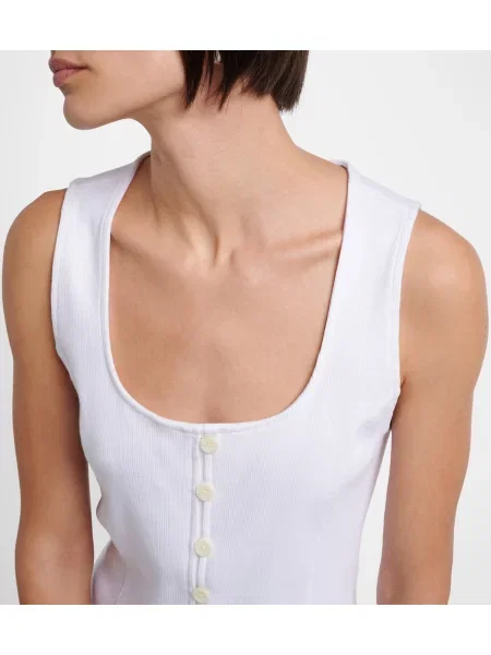 Top Veronica Beard tricotate alb