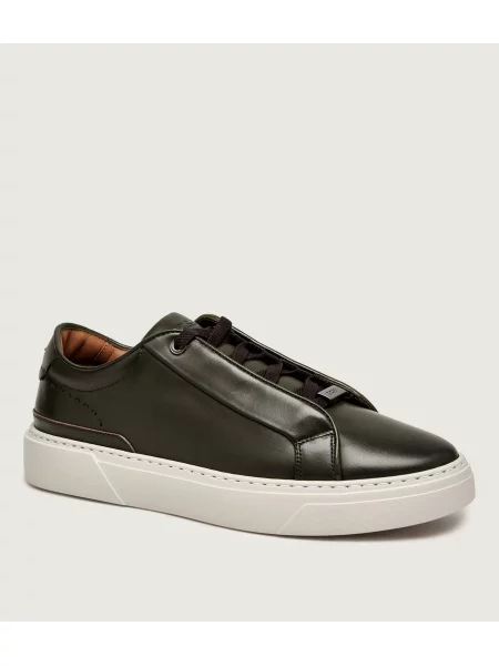 BOSS BLACK Teniși din piele Gary_Tenn_buamf negru