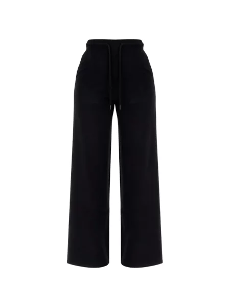Pantaloni Max Mara tricotate cu cordon albastru