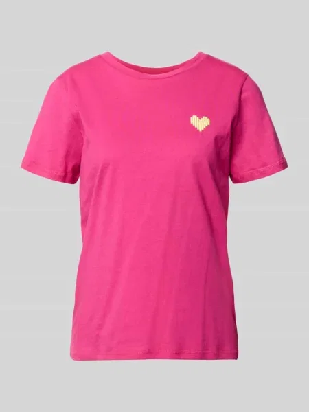 T-shirt z kwiatowym haftem model Aminna' Ichi