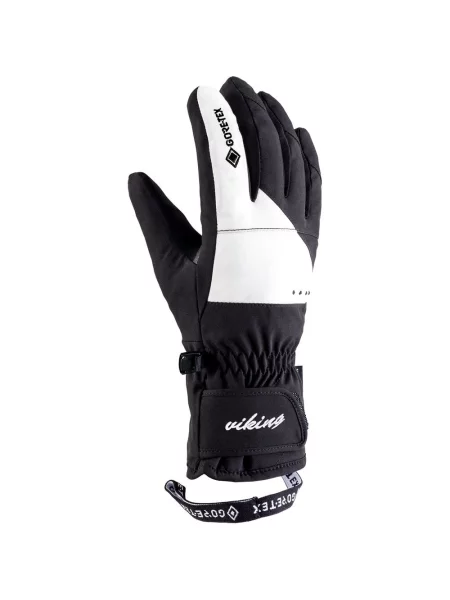 VIKING rękawice narciarskie Sherpa GTX Ski Lady czarno/białe białe