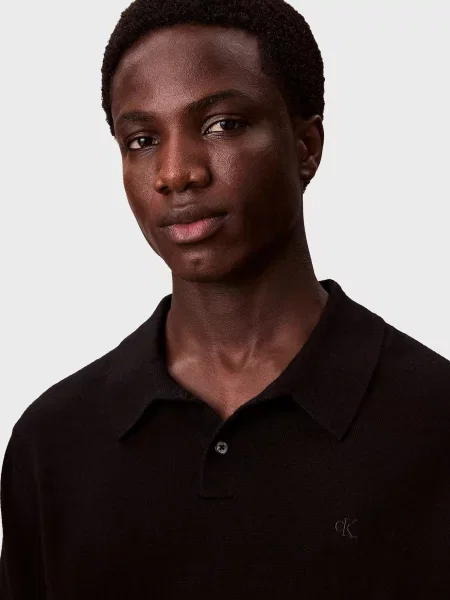 Шерстяной свитер Calvin Klein черный