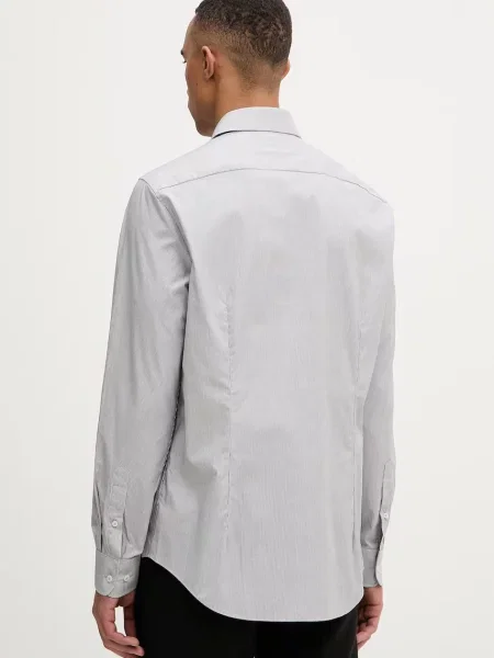 Koszula biznesowa slim fit z mieszanki bawełny Tommy Hilfiger Tailored czarna
