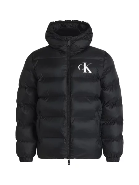 Calvin Klein Jeans Geacă de primăvară-toamnă negru alb