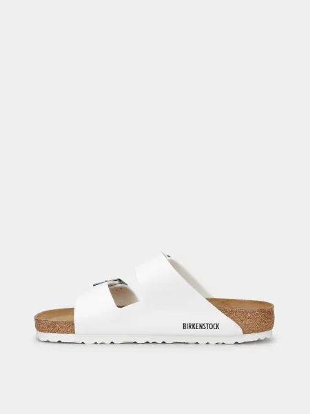 Кожаные шлепанцы Birkenstock белые