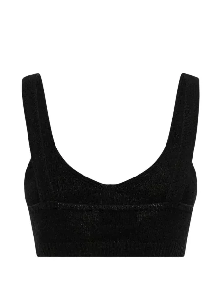 Αμανικας πλεκτός bralette Laneus μαύρο