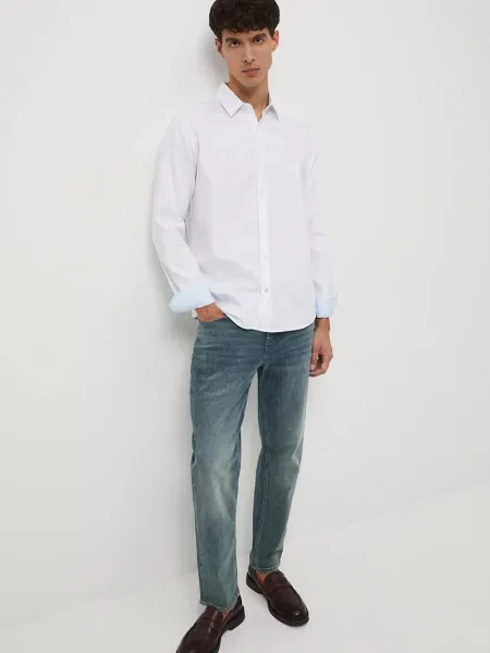 Košile Medicine regular s italským límcem bílá