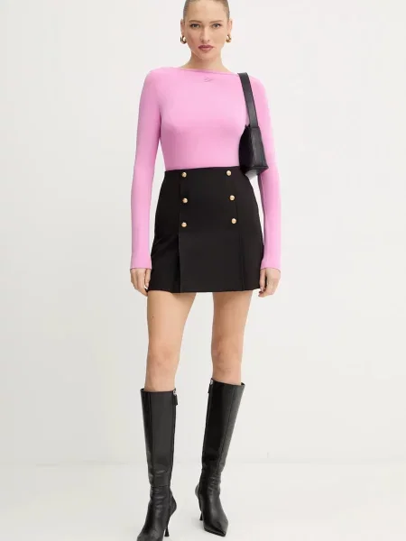 Спідниця Karl Lagerfeld mini пряма чорний