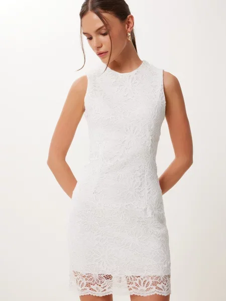 Happiness İstanbul Rochie alb