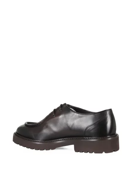 Pantofi derby Doucal's din piele chunky maro