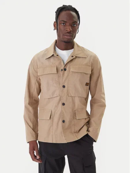 G-Star Raw Prehodna jakna 4 Pkt Overshirt bež