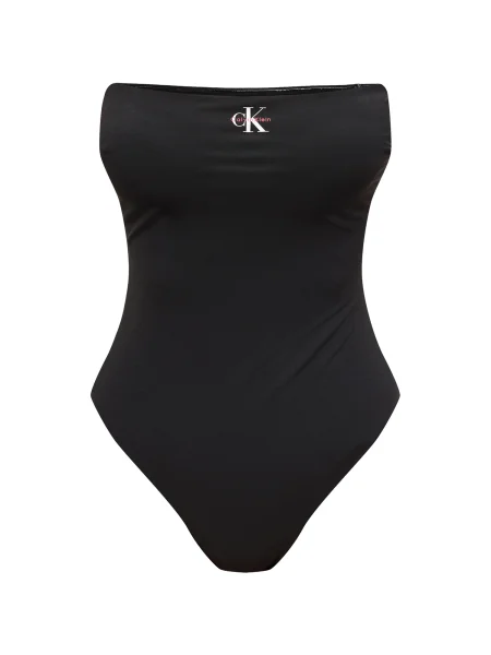 Calvin Klein Swimwear Plavky černá bílá
