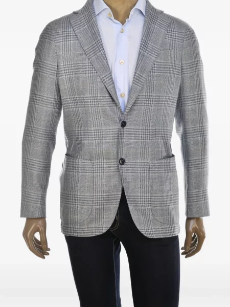 Кариран кариран блейзър Sartorio Napoli сиво