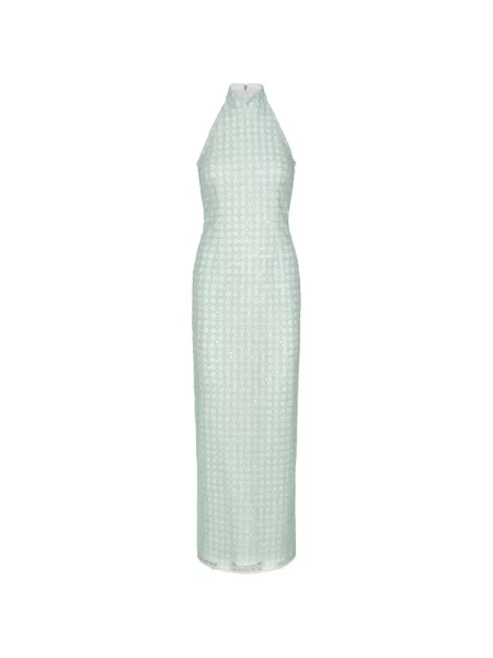 Rochie maxi Rotate Birger Christensen cu mărgele verde