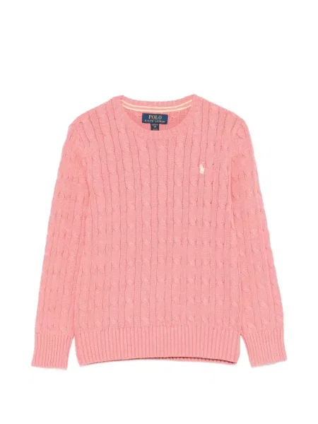 Sweter dziecięcy Polo Ralph Lauren różowy