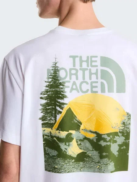 Футболка The North Face M PITCH A TENT RELAXED SHORT S білий