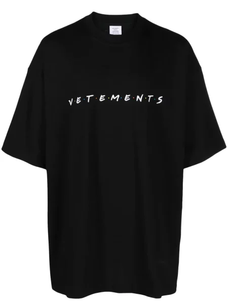 Tricou Vetements cu imagine negru