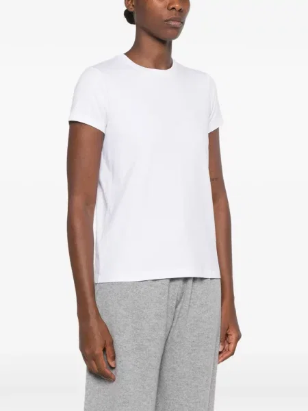 Tricou Mazzarelli cu decolteu rotund alb