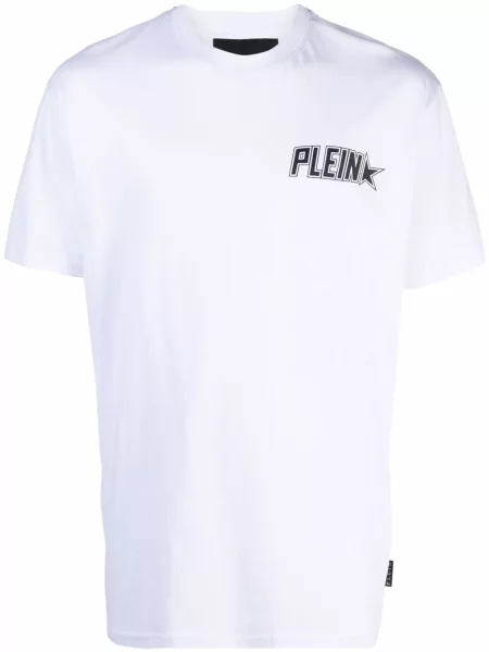 Tricou Philipp Plein cu imagine alb