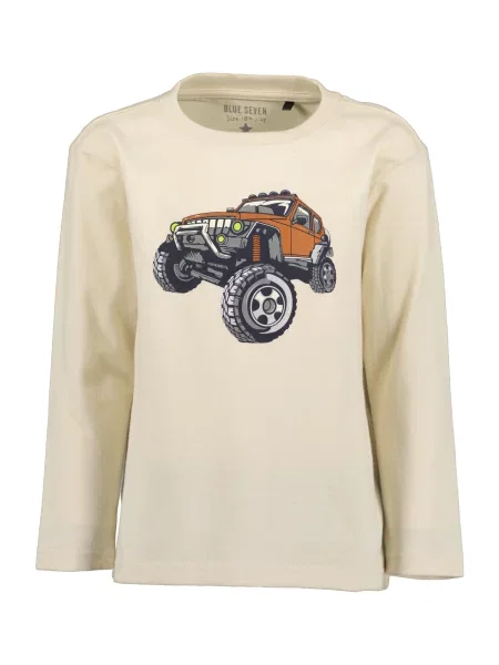 BLUE SEVEN Tricou / gri deschis / gri închis / roșu orange bej
