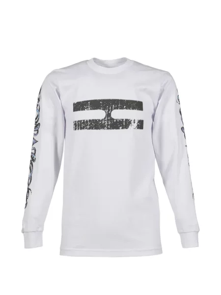 Lung tricou The Edge Of Earth™ cu imagine alb