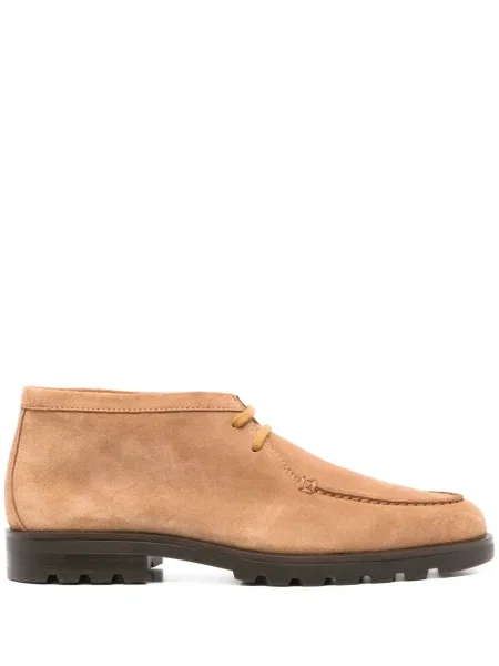 Pantofi derby Santoni din piele de căprioară