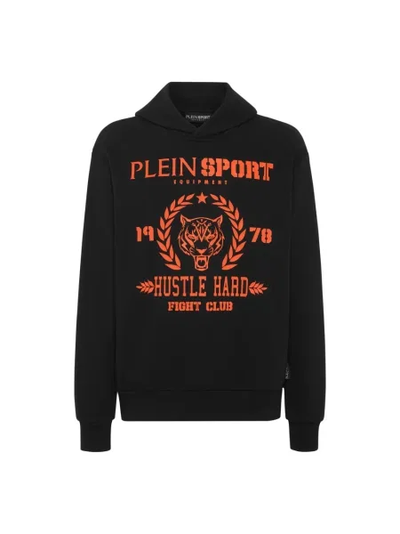 Bluza z kapturem Plein Sport z kapturem czarna
