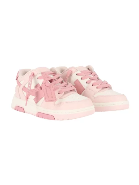 Sneakersy Off-white skórzane biznesowe białe