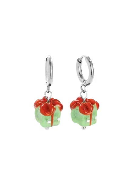 Cala Rose Cercei EMERALD GIFT argintiu roz