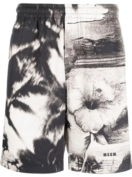 Kraťasy Msgm s potiskem černé