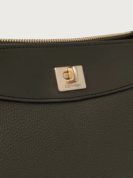 Calvin Klein Táska Mix Media Shoulder Bag Sötétzöld zöld