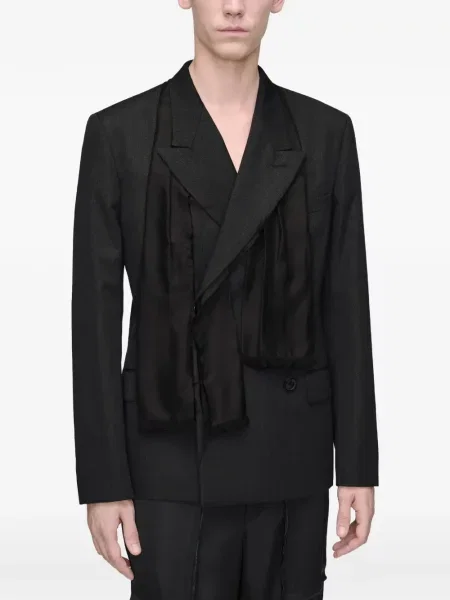 Geacă Maison Margiela de lână negru