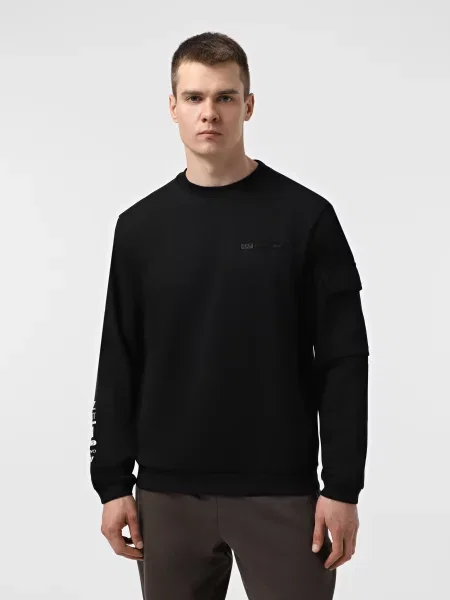 Світшот Athletic Mix бавовна/поліестер чорний