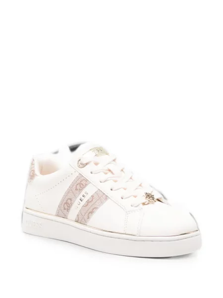 Sneakerși Guess din piele cu imagine