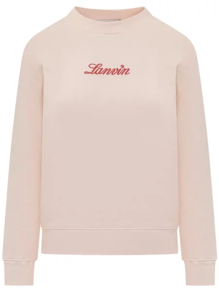 Hanorac Lanvin cu broderie roz