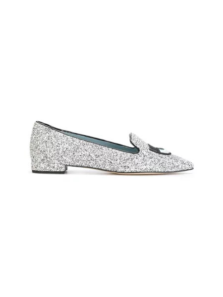 Czółenka Chiara Ferragni Collection skórzana czarna