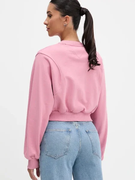 Tommy Jeans hanorac de uni roz