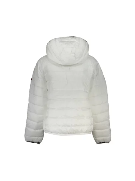 Kurtka Tommy Hilfiger z kapturem z długim rękawem biała