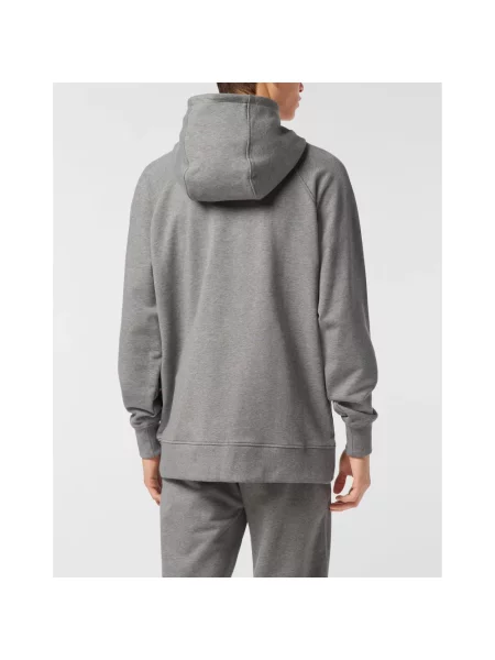 Bluza z kapturem Philipp Plein szara